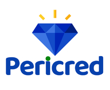 Logotipo Pericred com ícone de diamante azul